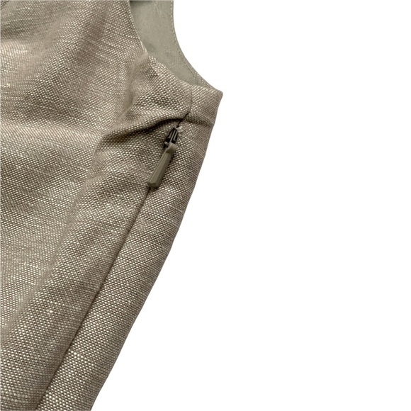 BANANA REPUBLIC Linen Cotton Blend Fully Lined Day Dress Size 4 - Picture 5 of 12